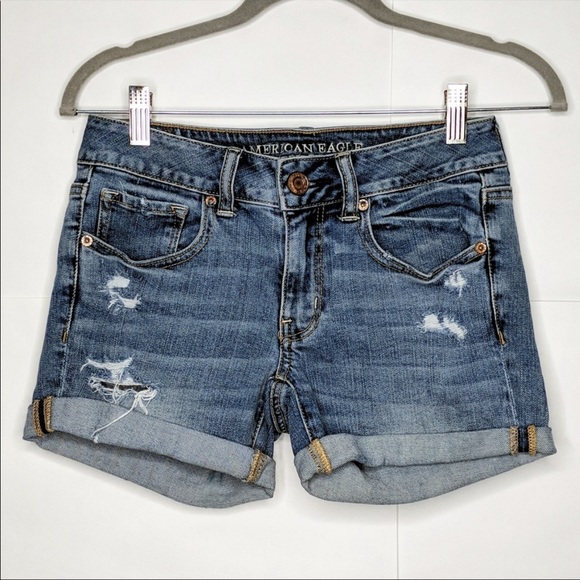 American Eagle Outfitters Pants - American Eagle Outfitters Midi Denim Shorts Size 2